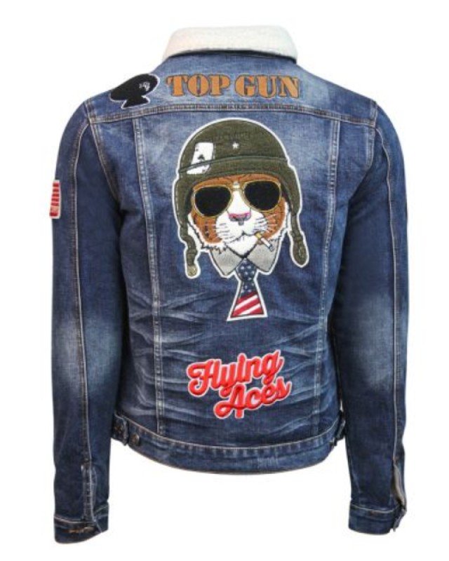 Top Gun Tom Cat Lined Denim Jacket